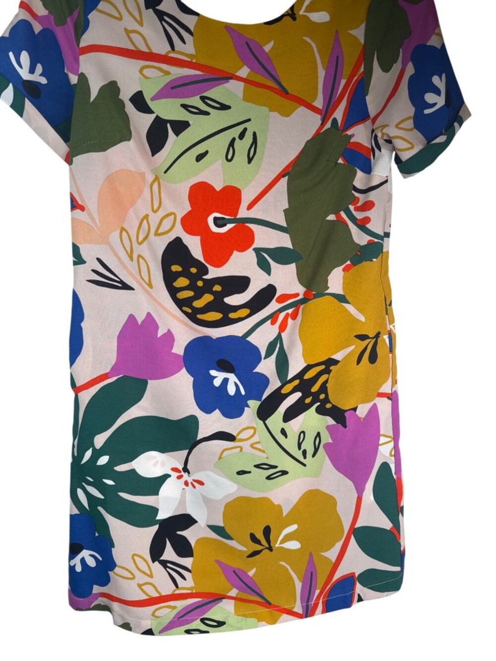 New Lili Sidonio Molly Bracken XS  Floral Print Shift Dress Polyester - Picture 7 of 14
